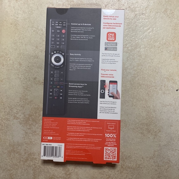 One For All Smart 8-Device Universal Remote Control w/ free app - Picture 3 of 8